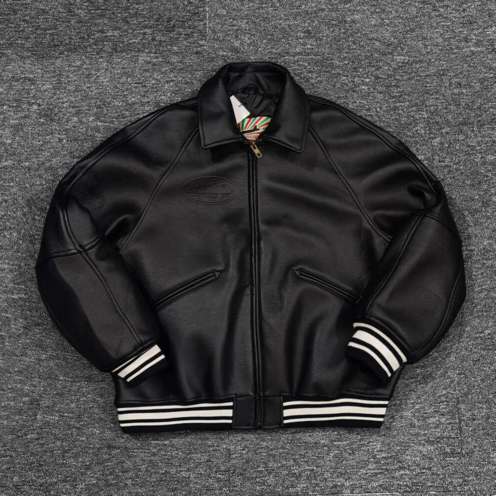 Jackets Mens PROJECT C trademark PU leather jacket L26623