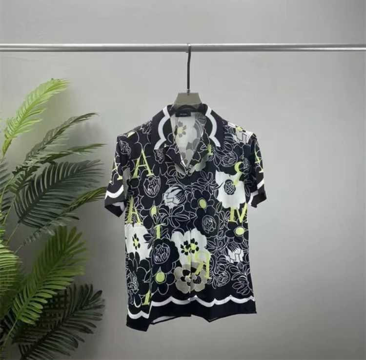 Shirt Designer Mens Button Up Shirts print bowling shirt Hawaii Floral Casual Shirts Men Slim Fit Short Slve Dress Hawaiian t-shirt M-3XL RQREW1 L26