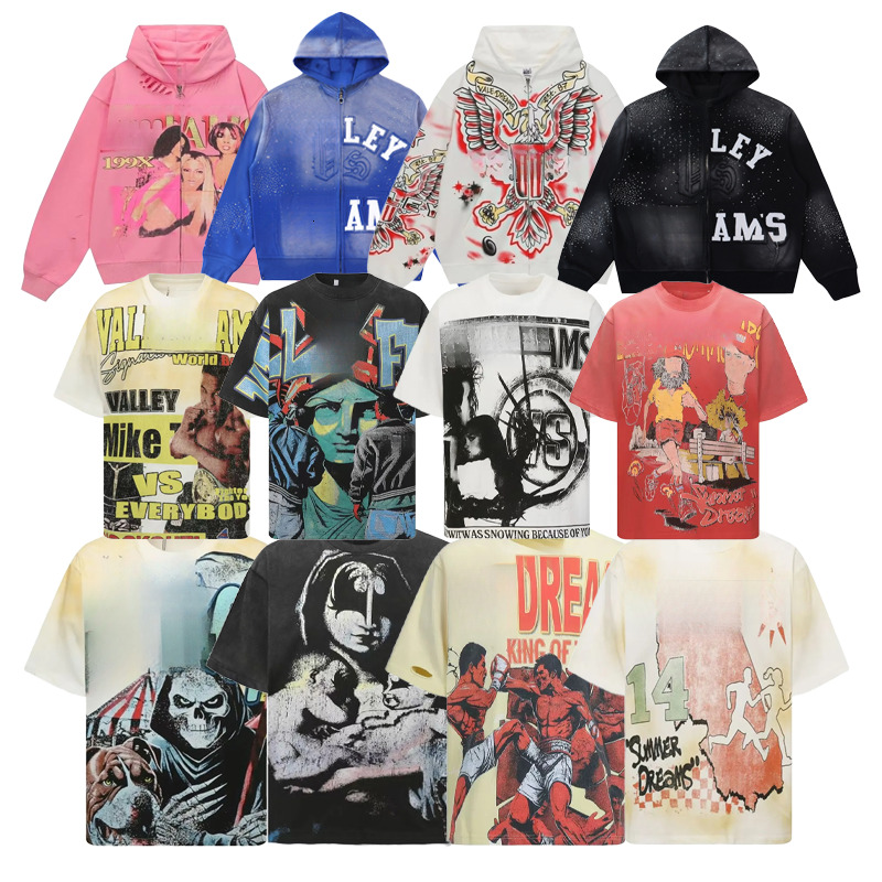 Luxury valley dreams hoodie valley Sweatshirts men cotton black hoodies vintage graphic Designer fashion classic trend Sweatpants now Immediate Ship