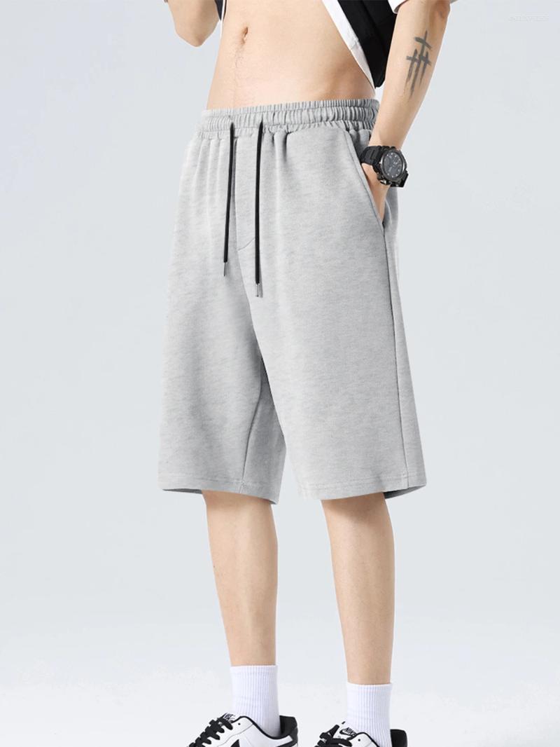 Men's Shorts Summer Casual Pure Cotton Solid Color Simple Versatile Loose And Stylish Gym Men