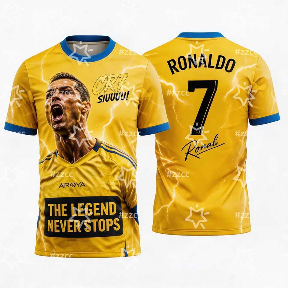 2026 Ronaldo commemorative No7 football jersey Mat TrainKit Summer Sports Mens T-Shirt Kids othTee Woman T260622