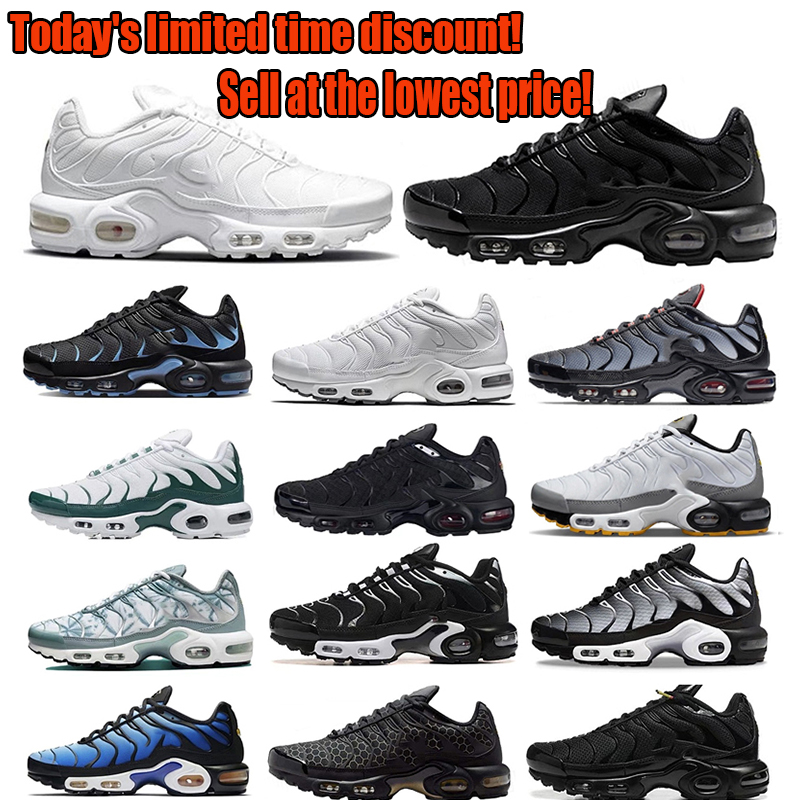 TN Plus Designer Shoes Size 36-47 Men Women Triple White Black Sky Blue Gradient Trainers Breathable Mesh Sports Outdoor Designers shoes
