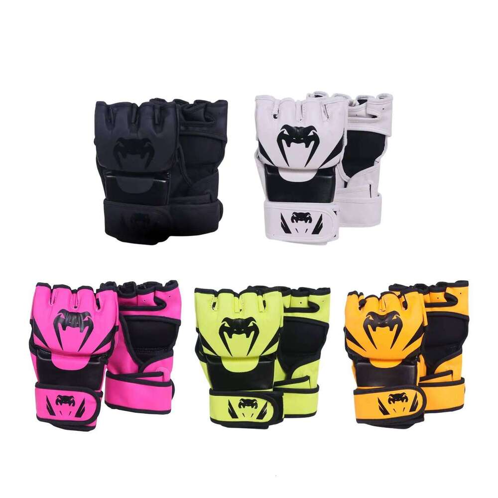 Mma Sparring Gear PU Leather Pressure Resistant Waterproof Kickboxing Gloves for Unisex Adult Women Men Workout W260624