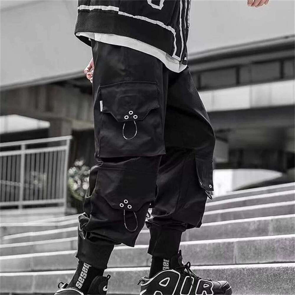 Joggers Cargo Multi-pocket Elastic Waist Harem Men Casual Hip Hop Streetwear Sweatpants Pencil Pants Techwear W260624