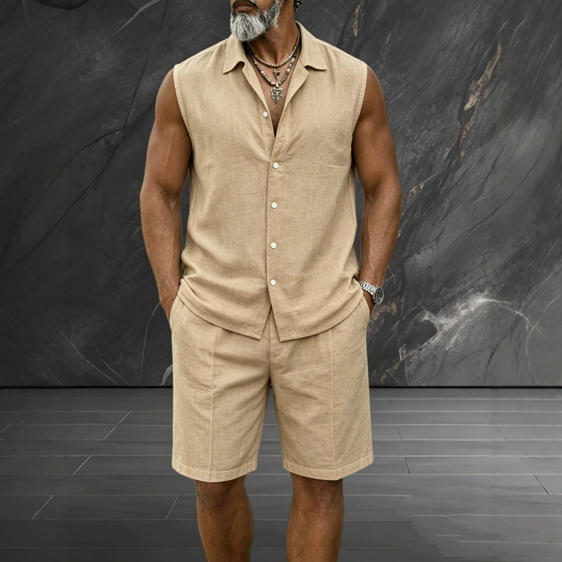 Mens Summer Short Two Piece Set Fashion Sleeveless Tops T-shirt And Shorts Slim Sets Men Designer Clothes Tracksuits track suits