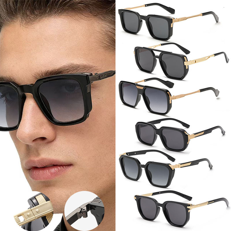 2026 New Metal Leg Fashion Street Style Retro Polarized Sunglasses Outdoor Driving UV Protection Cool Fashion Unique Vacation Photography Style Sung