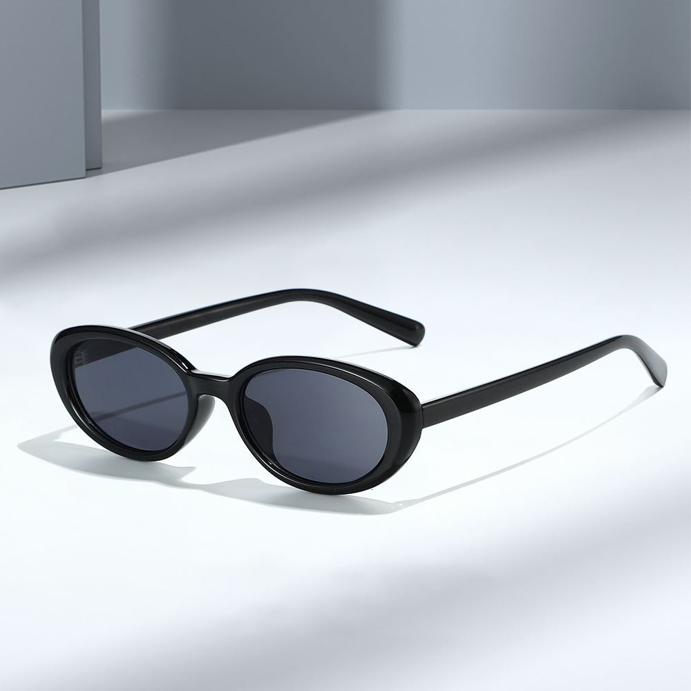 New Tr90 Small Frame Oval Cat Eye For Women Uv400 UV Protection Retro Sunglasses