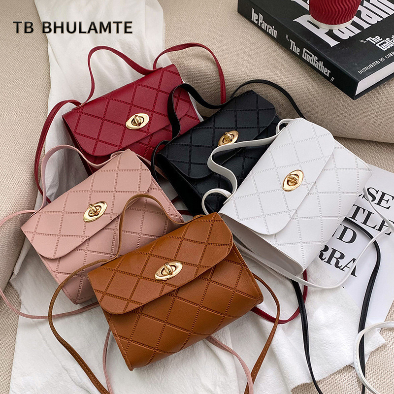 TB BHULAMTE Fresh And Youthful Small Square 2025 Spring Summer New Product Diamond Embossed Single Shoulder Crossbody Wholesale Women's Bag