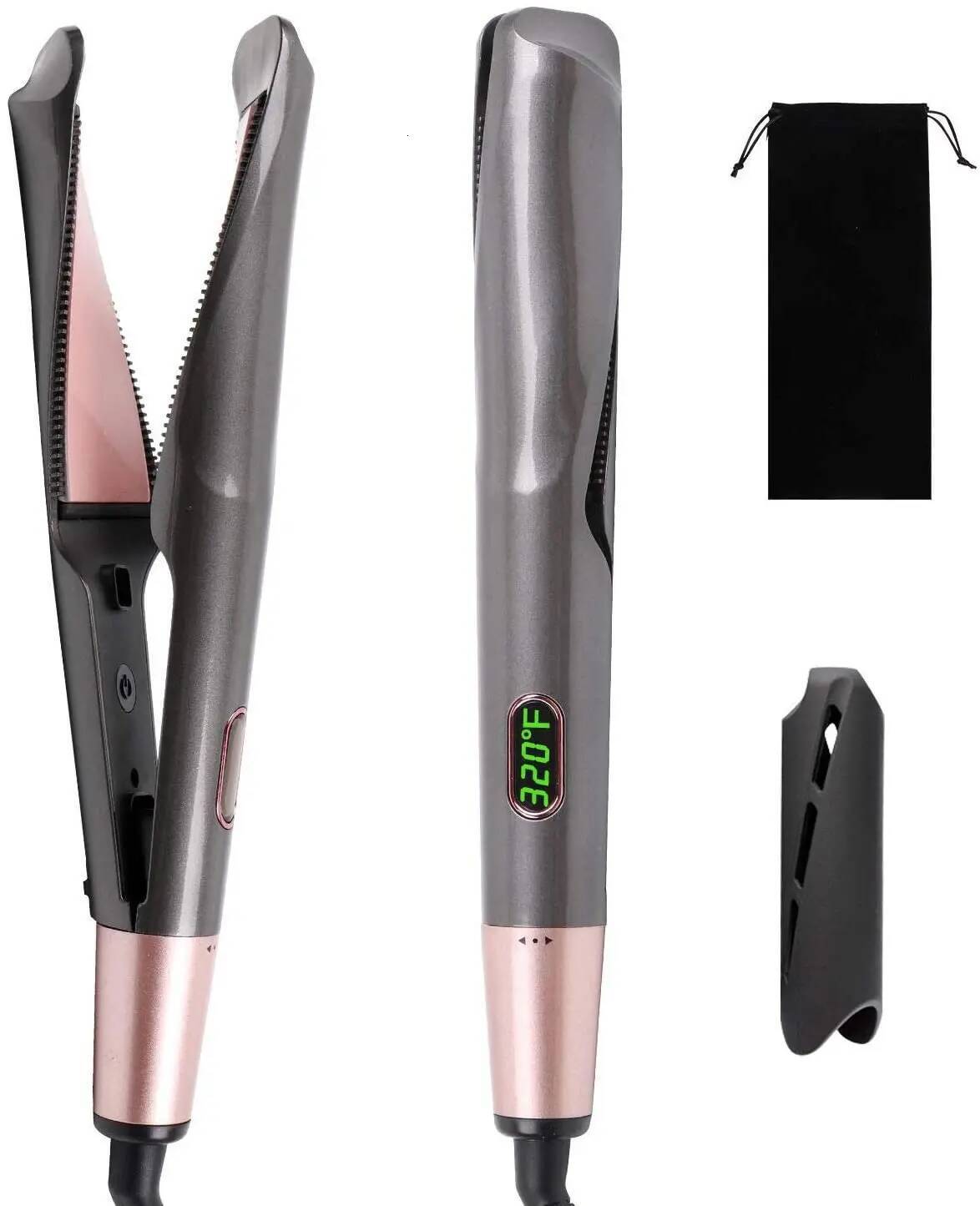 Luxury Curler Straightener 2 In 1 Hair Straightening Professional Hair Curling Irons Concave And Convex Plate Dual Voltage Fast shipping Y260623