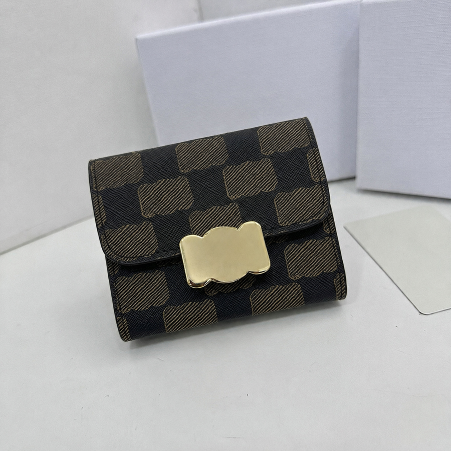 Portefeuilles de créateurs Porte-cartes de mode Clip pour passeport léger Porte-monnaie de luxe Sacs Portefeuille en cuir géométrique Lettre Cart