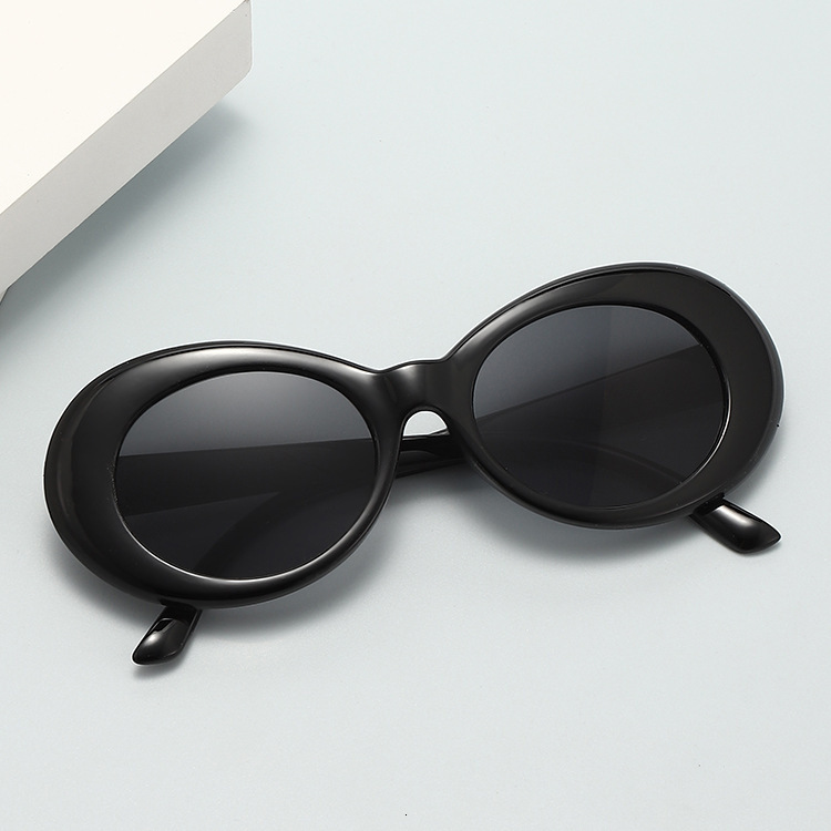 Oval Frame Personalized Sunglasses, Fashionable And Trendy, Same Style As Popular On Social Media, Unisex