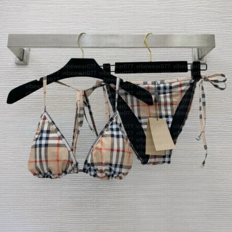 Bikini Womens Designer swimwear Women Brand Swimwears Sexy swimsuit bathing Sex swim suit suits bikinis low waist triangle Printed pattern pool part