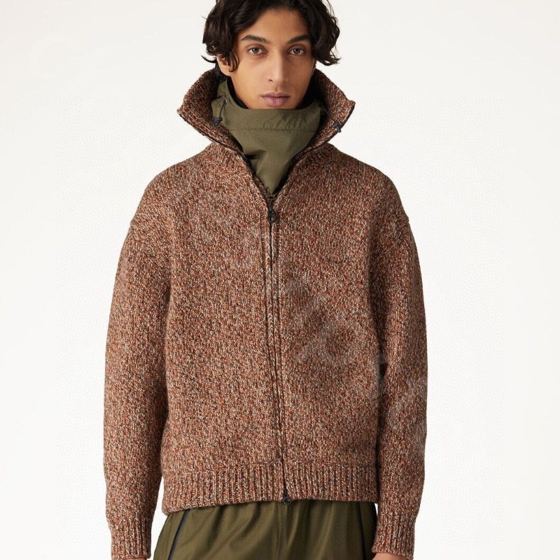 Quite Luxury Autumn and Winter Yarn Wool Mens Sweater Casual Knitted Cardigan Coat L1289