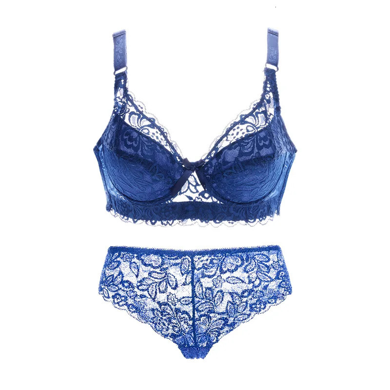 Sexy Lace Thin Panty and Briefs Plus Size Womens Bralette Set Push Up Brassiere Set Girl Top BH Lingerie Sets Push Up Intimates 260624