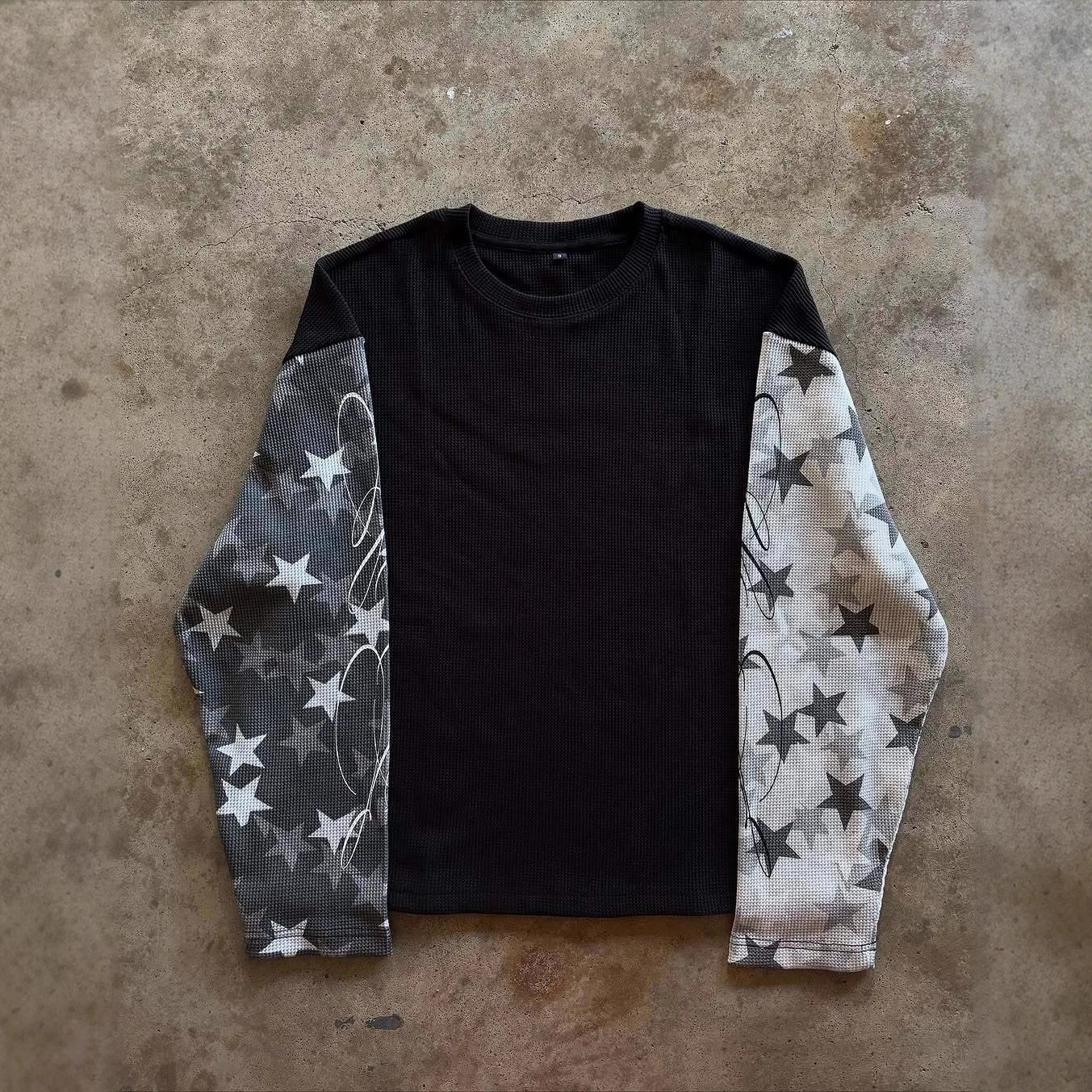 Autumn and Winter Mens and Womens Same American Clothing High Street Dark Punk Retro Trendy All-Matching Top INS style 260623