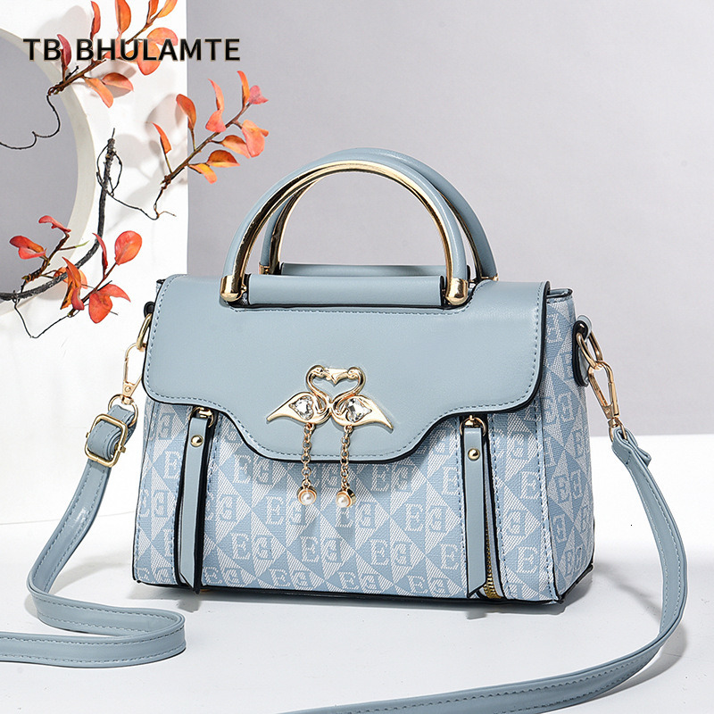 TB BHULAMTE Women's Handbag 2024 New Fashion Trend Embossed Solid Color Versatile Casual Shoulder Crossbody Bag
