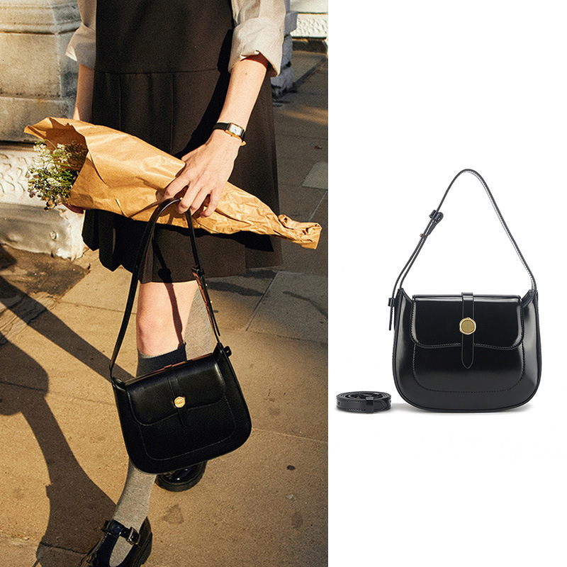 High quality Niche Autumn Winter Small Square Cowhide Shoulder Handbag Commuting Matching Underarm Women's Fashion Versatile Bag