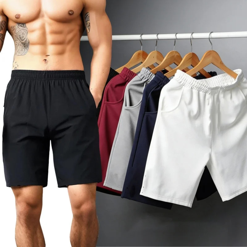 Summer Breathable Men Mesh Shorts Gym Bodybuilding Casual Loose Shorts Joggers Outdoor Fitness Beach Short Pants Sweatpant L-4XL 260624