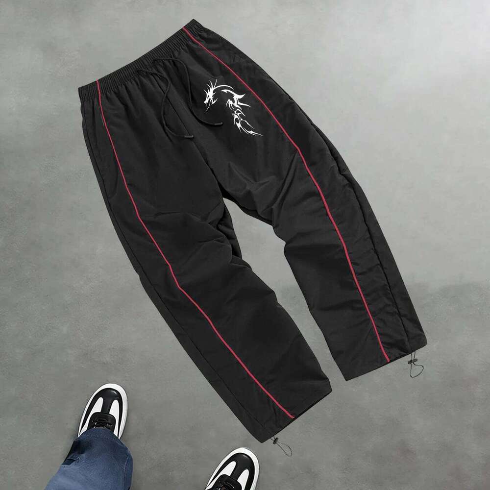 Men's Snake Print Casual Sports Trouser Spring And Summer Fitness Training Trousers Suitable For Everyday Commute Trendy Outfits W260624
