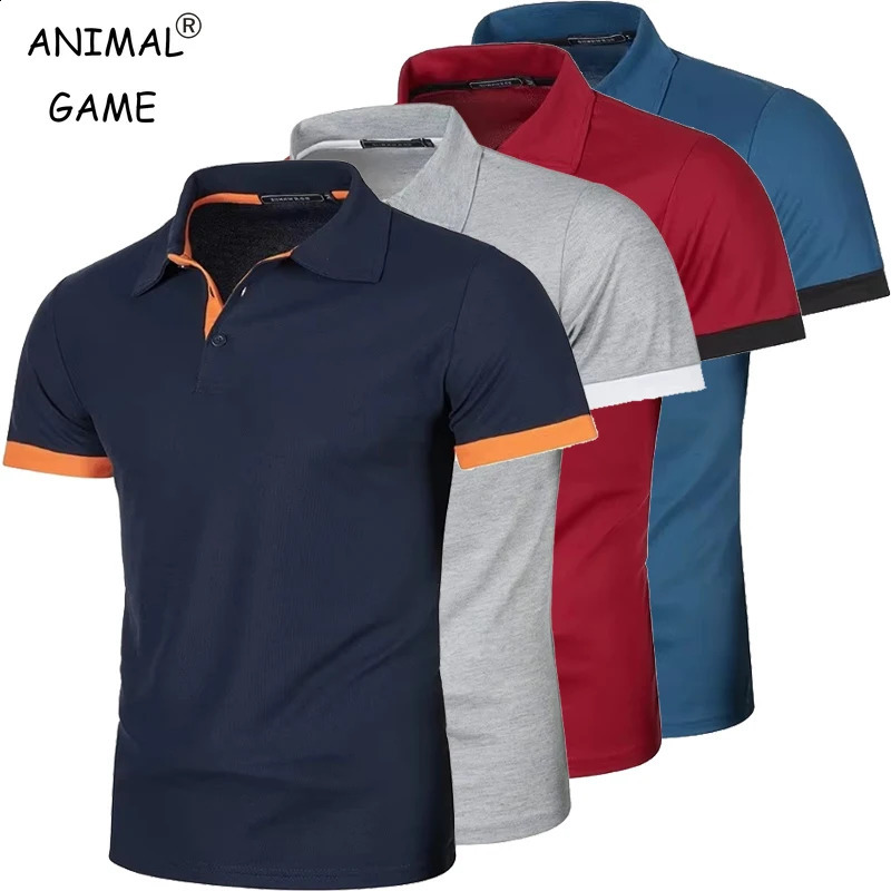Summer Mens Polo Shirts Short Sleeve Sport T Shirt Quick Dry Athletic Workout Lightweight Breathable Streetwear 260625