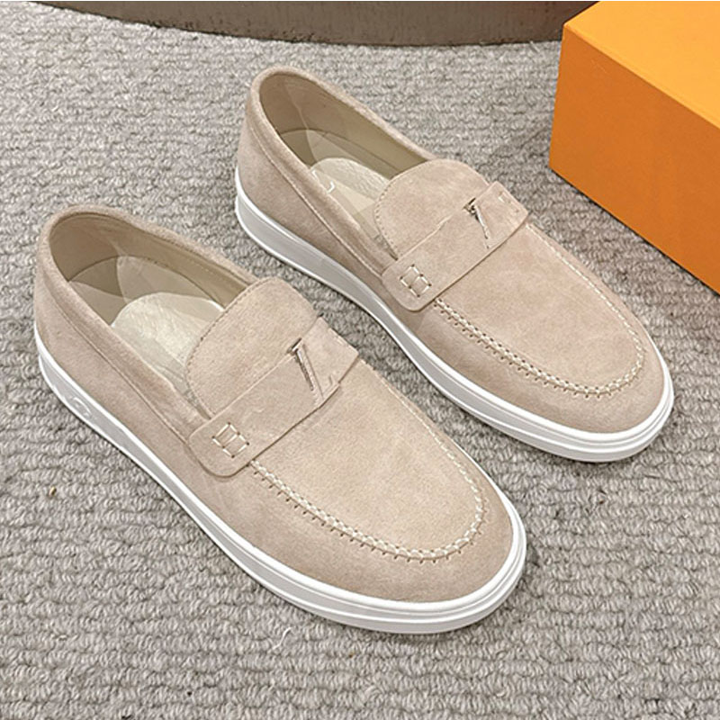 Designer Resort Loafer Round Toe Thick Soled Sandals For Men Luxurious And Fashionable Smooth Cowhide Leather Upper Soft And Lightweight For Commuti