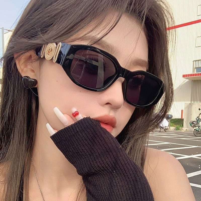 luxury american retro cat eye sunglasses outdoor womens sunglasses 2026 new highend designer sunglasses square round face travel uv protection sungl