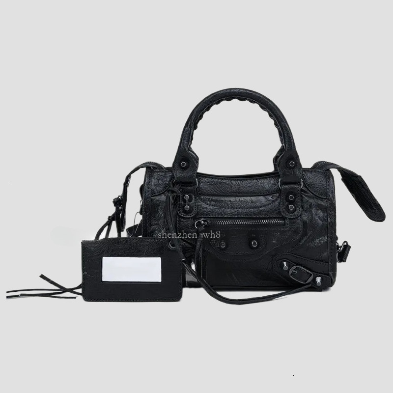 Womens Shoulder Bags Designer Genuine Leather Le City Storico Motorcycle Bag For Women Fashion Crossbody Pink Mini Small Crocodiles Black d0