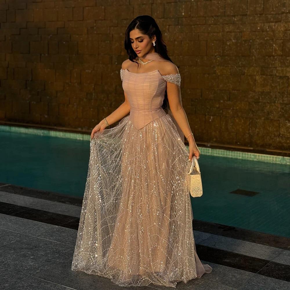 Luxury Arabic Gray Blue A Line Evening Dresses with Cape Elegant Formal Gown for Women Party Prom gowns Custom Made color/size Robe De Soiree