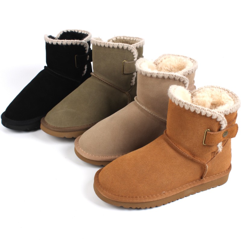 Men Women Real Sheepskin Wool Platform hand knitting Snow Boots 2027 New Design Winter Femme Thick Sole Warm Fur Shoes Lady Fashion Short Boots Eu 3