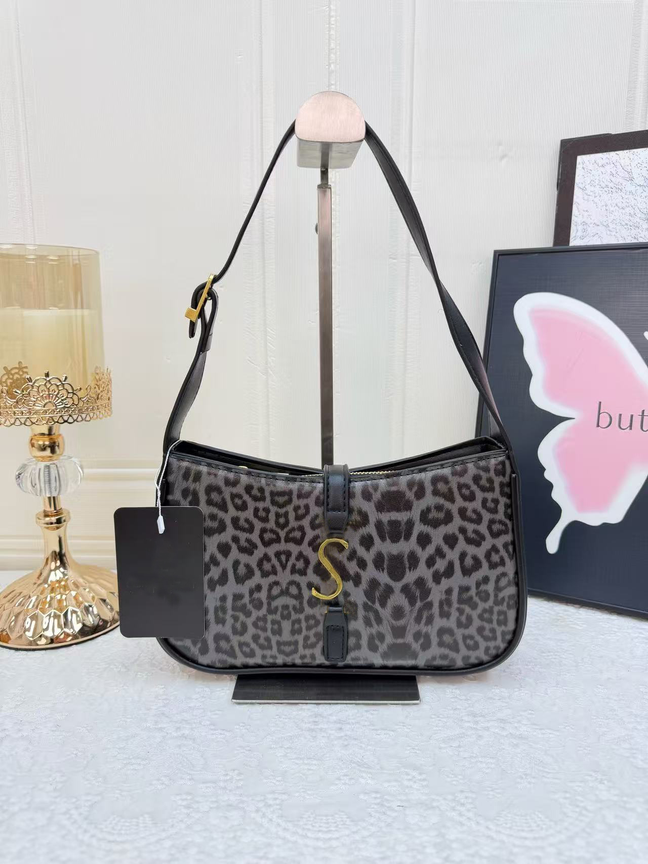 Designer Shoulder Bags Luxury Purse Women Underarm Bag Clutch Bag with Leopard Printed Pocket Lady Daily Shopping Bags Fashion Pocket 7 colors choos