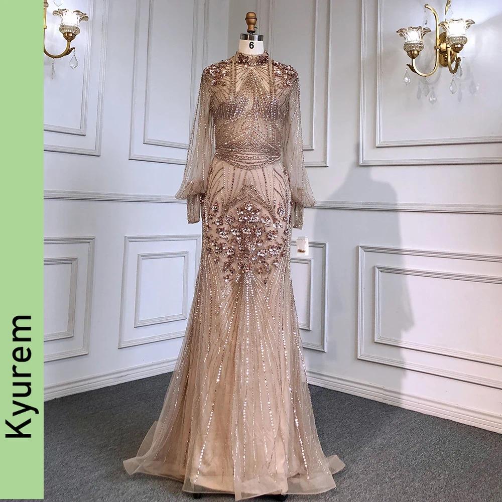 Serene Hill Silver Mermaid Evening Dresses Gowns Full Beading Party Prom Gowns Beading Custom Made Color/size Robe De Soiree