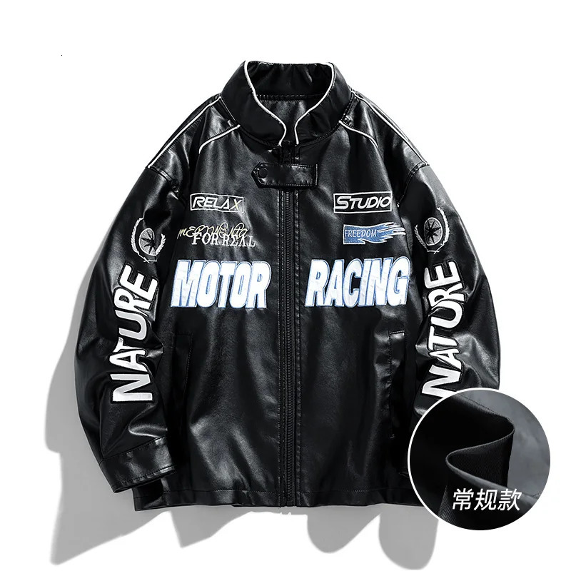 American Leather Jacket Coats Male Autumn Winter Street Pilot Motorcycle Clothing Hiphop Trend Loose Luffian Handsome Top Coats 260624