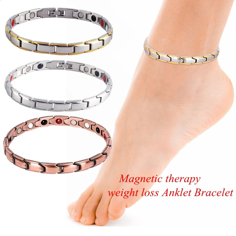 Magnetic Therapy Women Ankle Weight Loss Energy Slimming Ankle Bangle for Arthritis Pain Relieving Fat Burning Slimming Product 260618