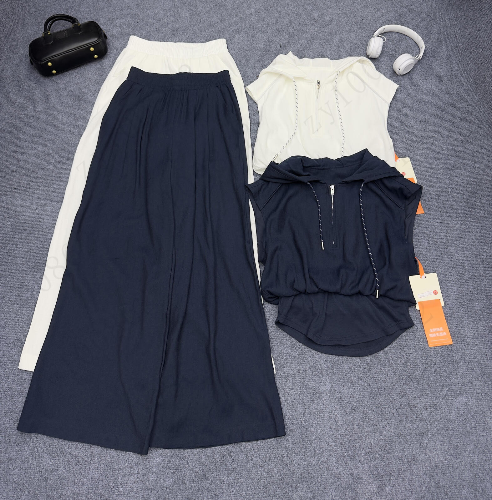 women skirt set brand summer 2pcs hoodie vest set fashion logo hoodies vest two-piece trousers vacation designer high waist pants suit Jun 23 9018