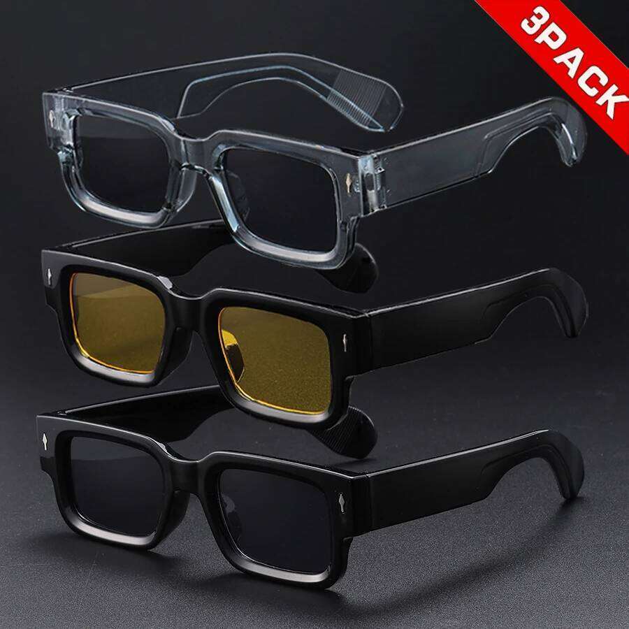 Rectangle Women Men Vintage Brand Designer Square Luxury Sun Glasses Shades Female Camber Concave Sunglasses 26L0625