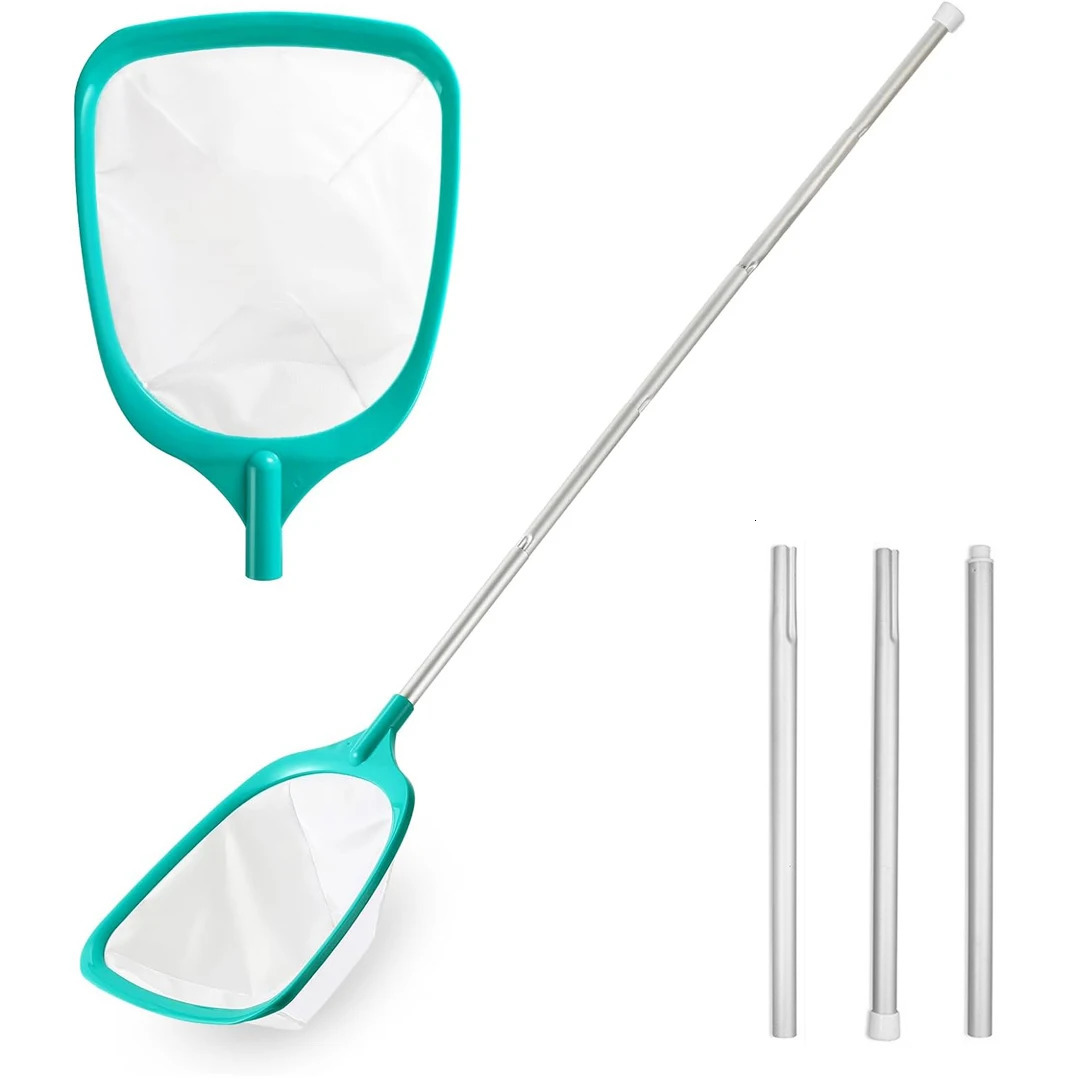 Pond Skimmer Net Summer Pool Skimmer Net With Retractable Pole Leaf Removal Garden Pond Professional Cleaning Tools 260623