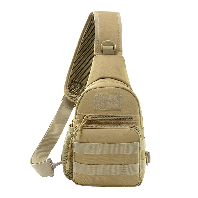 New Oxford Cycling Men's Large Capacity Military Camouflage Sports Outdoor Tactical Crossbody Single Shoulder Chest Bag High-End Feel Outdoor E