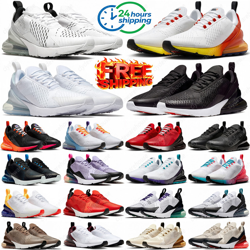 Free Shipping Designer 270 270s Running Shoes mens womens black white brown sneakers sports shoes outdoor runners trainers breathable comfortable d