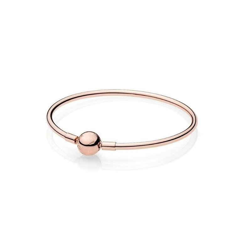 Luxury classic circle bead cuff bangle bracelet for women silver gold rose gold color bangles bracelets DIY jewelry with original box