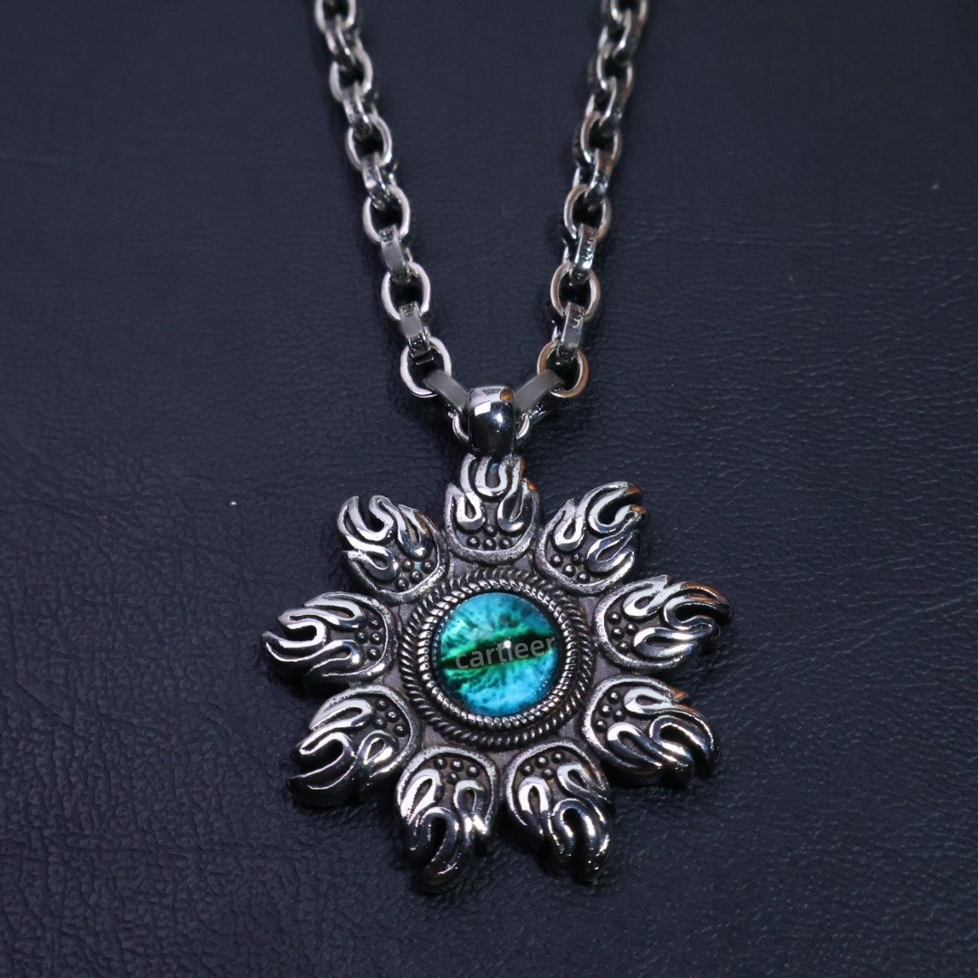 Designer chromed necklace cross Necklaces Double jewelry fashionable popular European And American Hip Hop Cross Pendant necklace