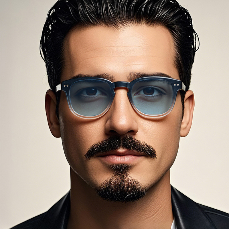 Korean-Style Square Small-Frame Rivet Sunglasses, UV Protection For Photography, High-End Look, Versatile Everyday Wear