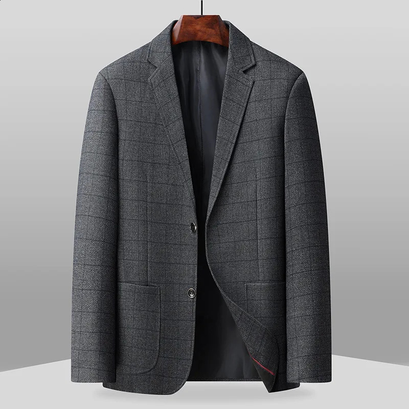 Blazers Outdoor Mens Fashion Sporty and Slimming British Style Business Gentlemans Versatile Wedding Checkered Blazer 260618