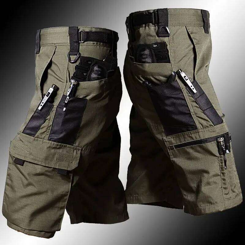 Tactical Camouflage Outdoor Work Men's Multi-pocket Casual Cargo Short Pants Quick Dry Wear-resisting Shorts Male 26Y0625