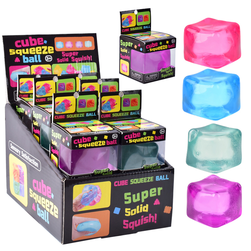 Hot Selling Maltose Ice Cube Squishy Toys Square Shape Stress Cube Relief Squeeze Ball Sensory Toys Source Factory Direct Sales-image-1112160373