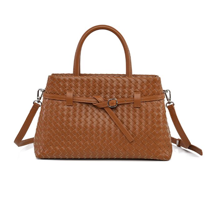 Design Evening Bag Luxury Hand-Woven Women's Bag, Minimalist & Elegant Commute Briefcase, Casual Versatile Tote Bag, Square Bag
