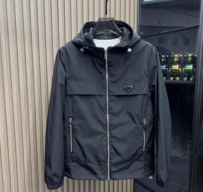 Designer hommes veste à capuche classique décontracté marque vêtements Double surdimensionné Bomber vestes bras poche décoration coupe-vent homme