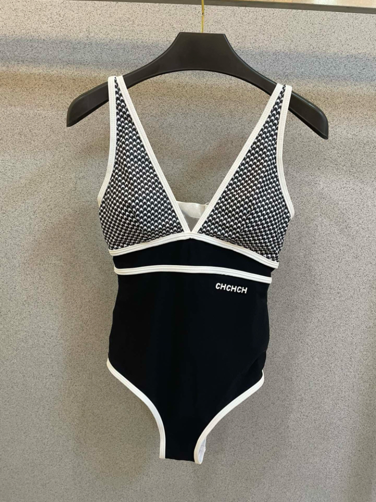 Designer Women One Piece Swimsuit Sexy Double Strap Bathing Suit 2 Piece Bikini Set Summer Fashion Beachwear Ladies High Cut Swimwear