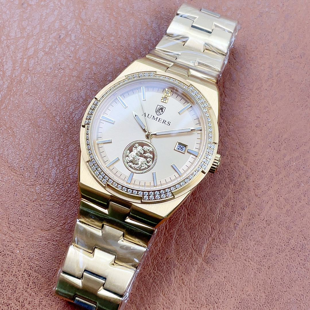 Designer Watch New Zongheng Series Fully Automatic Mechanical Men's with Pixiu Coin Dial and Diamond Encrusted Bezel Business Watch men automat