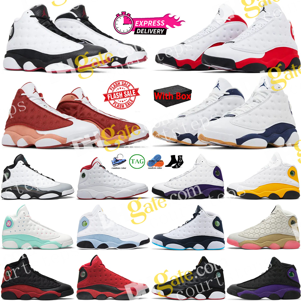 With Box 13 13s Basketball Shoes Designer Shoes Panda J13 Outdoor Sneakers For Men Women He Got Game Chicago Dune Red Midnight Navy Sports Trainers