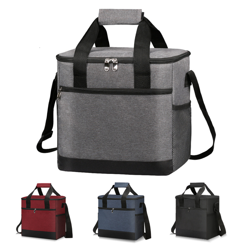 15L Portable Thermal Lunch Bag Food Box Durable Waterproof Office Cooler Ice Insulated Case Camping Oxford Large 260624